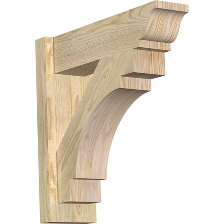Ekena Millwork Merced Rough Sawn Traditional Outlooker, Douglas Fir, 6"W x 20"D x 20"H OUT06X20X20MRC01RDF
